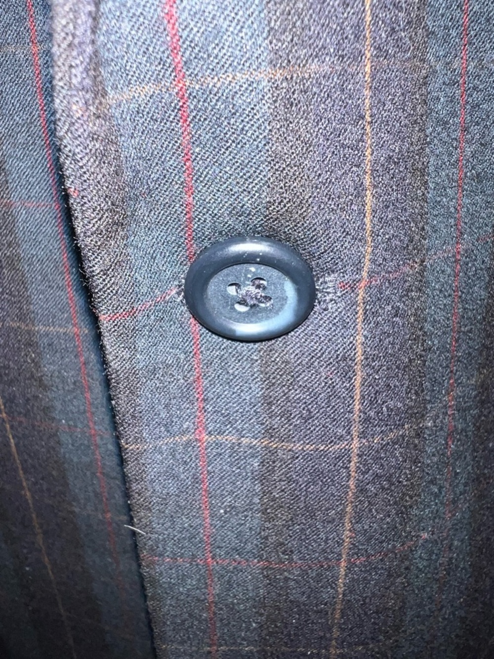 Jos A Bank Tartan Plaid Sport Coat Blazer Jacket Wool Blue’ Men 42R - Picture 8 of 14